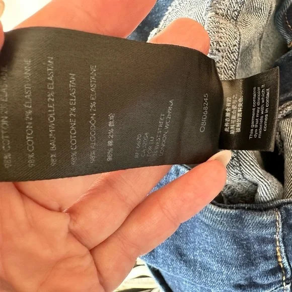 We The Free Stretch Skinny Jean SZ 26 Blue - Picture 8 of 8